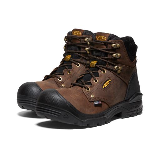 Men's Independence 6 Waterproof Boot (Soft Toe)  |  Dark Earth/Black - Image 2