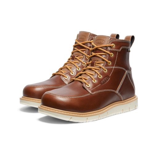 Men's San Jose 6 Waterproof Boot (Aluminum Toe)  |  Tortoise Shell/Star White - Image 2