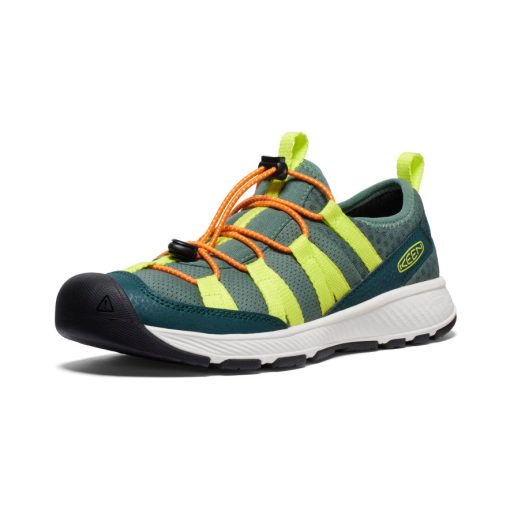 Big Kids' Motozoa Sneaker  |  Sea Moss/Scarlet Ibis - Image 3