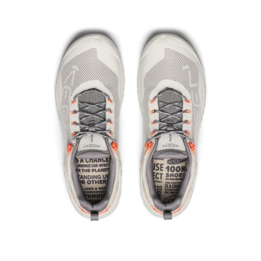 Men's NXIS EVO Waterproof Shoe  |  Silver Lining/Scarlet Ibis - Image 4