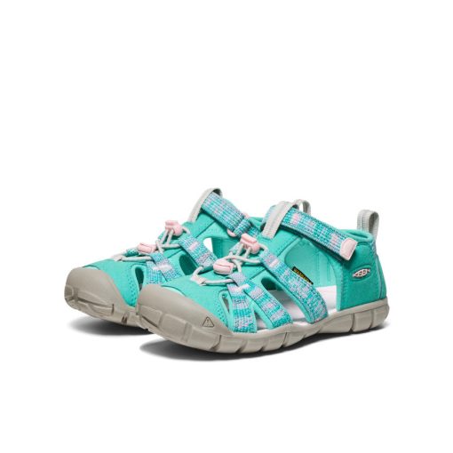 Big Kids' Seacamp II CNX  |  Bright Aqua/Giggle Pink - Image 3