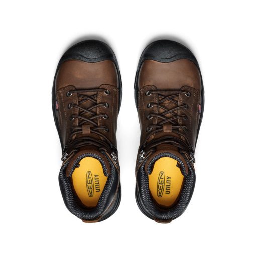 Men's Mt Vernon II 6 Waterproof Boot (Steel Toe)  |  Dark Earth/Black - Image 4