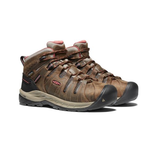 Women's Flint II Waterproof Boot (Soft Toe)  |  Cascade Brown/Brick Dust - Image 2