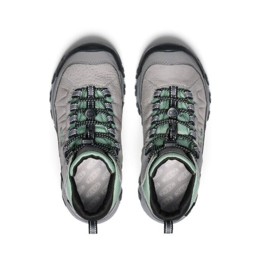 Big Kids' Targhee IV Waterproof Hiking Boot  |  Alloy/Granite Green - Image 4