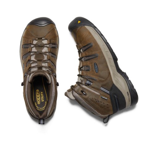 Men's Flint II Waterproof Boot (Steel Toe)  |  Cascade Brown/Orion Blue - Image 4