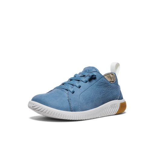Little Kids' KNX Leather Sneaker  |  Coronet Blue/Vapor - Image 3