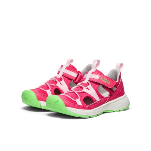 Little Kids' Motozoa Sandal  |  Raspberry/Giggle Pink - Image 3