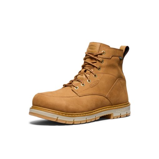 Men's San Jose 6 Waterproof 90° Heel Boot (Aluminum Toe)  |  Bistre/Gum - Image 3