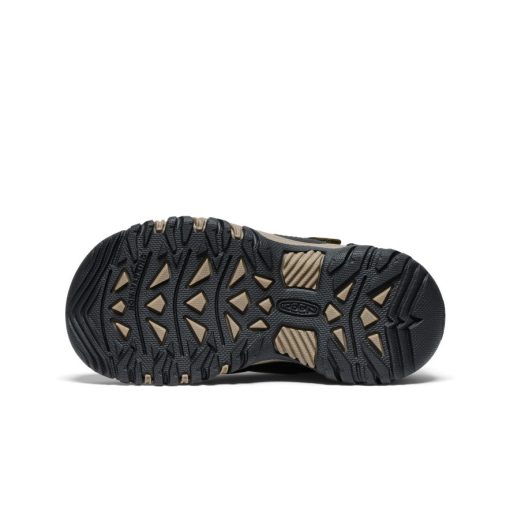Little Kids' Targhee IV Waterproof Hiking Shoe  |  Dark Olive/Gold Flame - Image 6