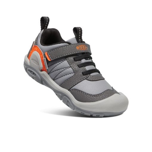 Little Kids' Knotch Peak Sneaker  |  Magnet/Safety Orange - Image 3
