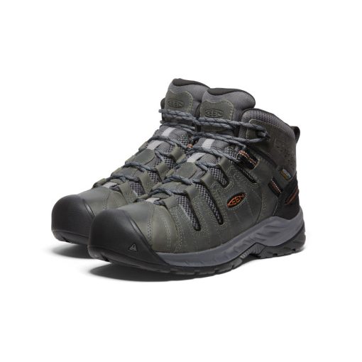 Men's Flint II Waterproof Mid (Soft Toe)  |  Steel Grey/Tortoise Shell - Image 2