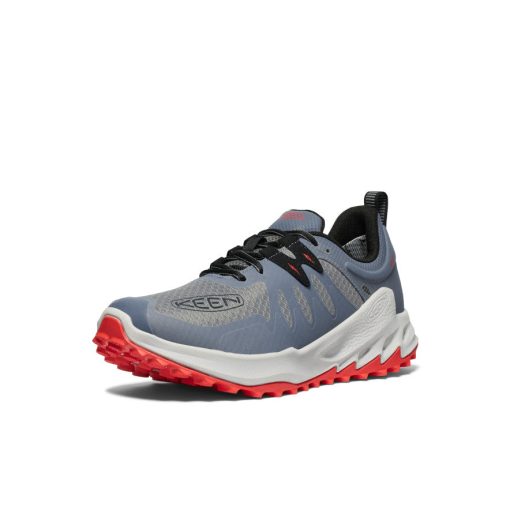 Men's Zionic Waterproof Hiking Shoe  |  Steel Grey/Poppy Red - Image 3