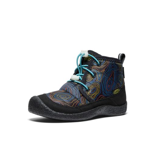 Big Kids' Howser II Waterproof Chukka  |  Black/Reef Waters - Image 3