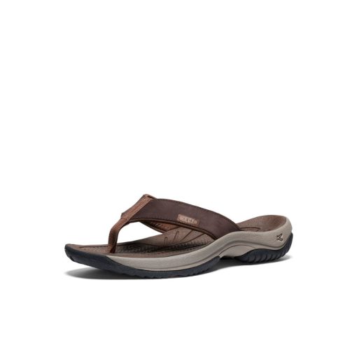 Men's Kona Leather Flip-Flop  |  Java/Dark Earth - Image 2