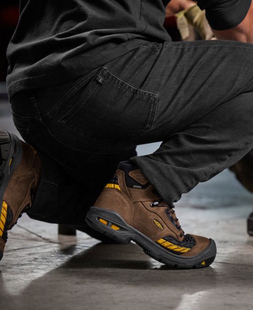Men's Troy 6 Waterproof Boot (Carbon Toe)  |  Dark Earth/Black - Image 7