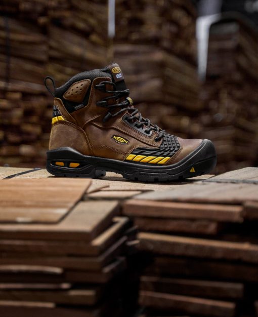 Men's Troy 6 Waterproof Boot (Carbon Toe)  |  Dark Earth/Black - Image 8