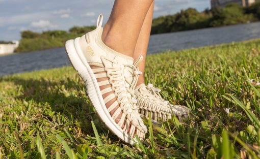 Women's UNEEK O3 Sneaker Sandal  |  Birch/Star White - Image 7