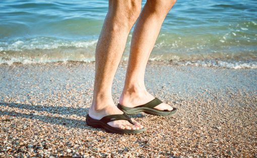 Men's Kona Leather Flip-Flop  |  Martini Olive/Forest Night - Image 7
