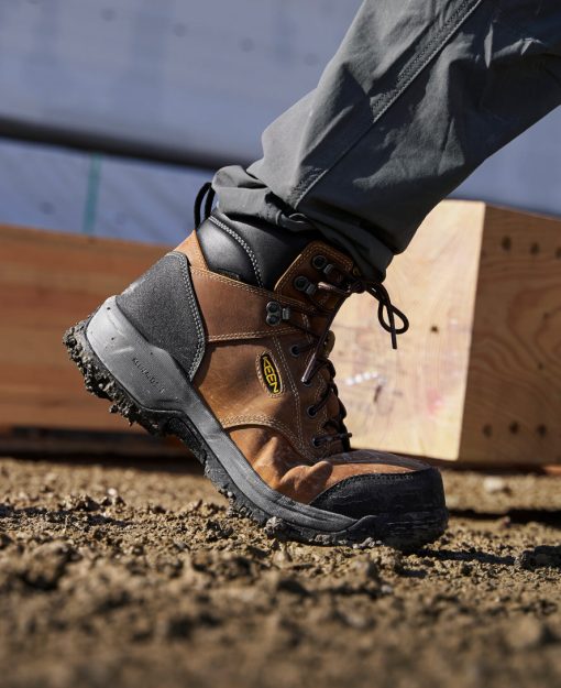 Men's Evanston 6 Waterproof Boot (Carbon Toe)  |  Bison/Black - Image 8