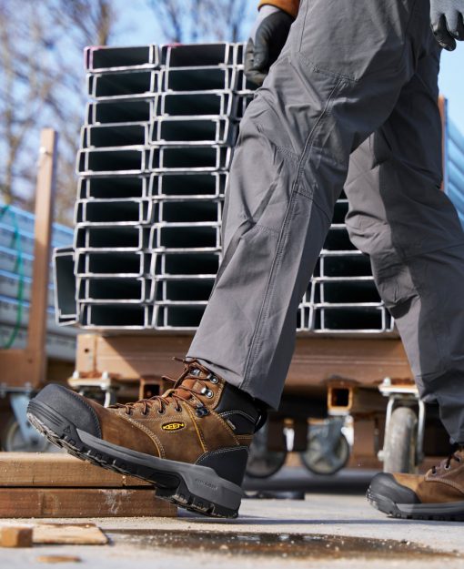 Men's Evanston 6 Waterproof Boot (Carbon Toe)  |  Bison/Black - Image 9