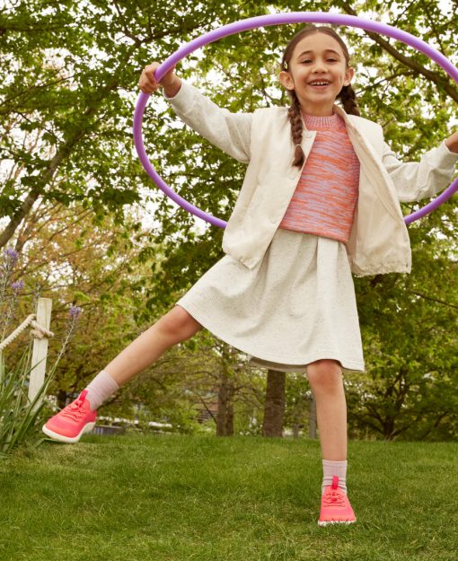 Big Kids' KNX Knit Sneaker  |  Iguana/Evening Primrose - Image 8