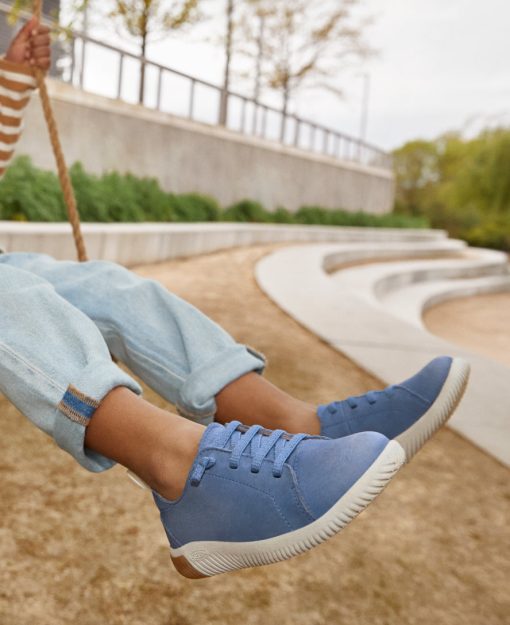 Big Kids' KNX Leather Sneaker  |  Martini Olive/Evening Primrose - Image 9