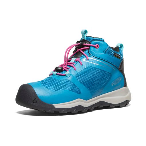 Big Kids' Wanduro Waterproof Boot  |  Fjord Blue/Fuchsia Purple - Image 3
