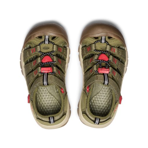 Little Kids' Newport H2  |  Martini Olive/Aura Orange - Image 4