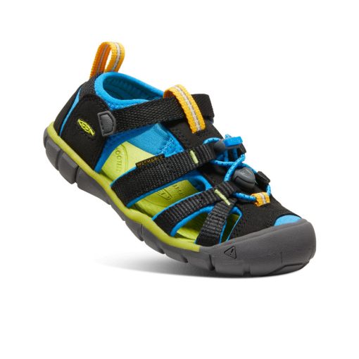Little Kids' Seacamp II CNX  |  Black/Brilliant Blue - Image 3