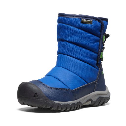 Little Kids' Puffrider Waterproof Winter Boot  |  Naval Academy/Surf - Image 3