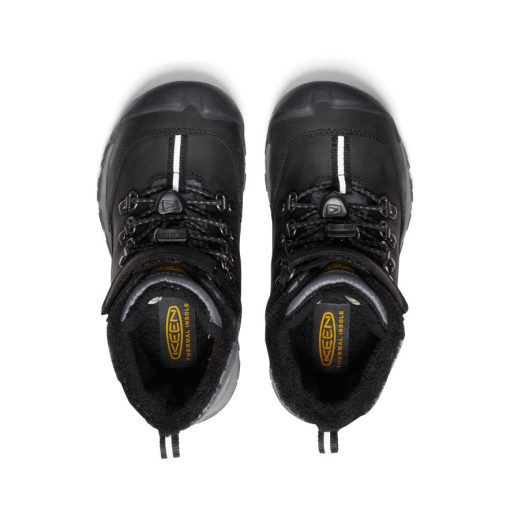 Little Kids' Kanibou Waterproof Winter Boot  |  Black/Magnet - Image 4
