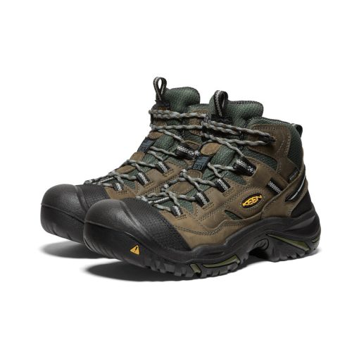 Men's Braddock Waterproof Mid (Steel Toe)  |  Gargoyle/Forest  Night - Image 2