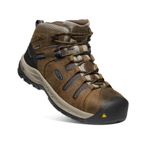 Men's Flint II Waterproof Boot (Steel Toe)  |  Cascade Brown/Orion Blue - Image 3