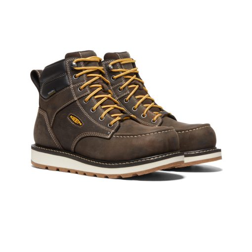 Men's Cincinnati 6 Waterproof Boot (Carbon Toe)  |  Dark Chocolate/Sandshell - Image 2