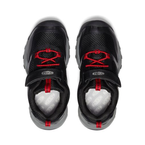 Little Kids' Wanduro Waterproof Shoe  |  Black/Ribbon Red - Image 4