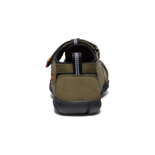 Big Kids' Seacamp II CNX  |  Dark Olive/Gold Flame - Image 5