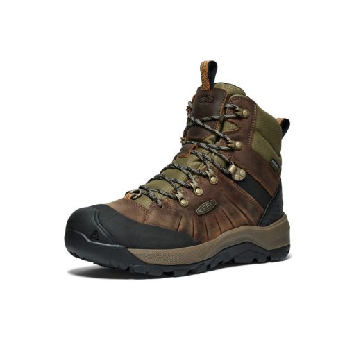 Men's Revel IV Polar Waterproof Boot  |  Bison/Orange Pepper - Image 3