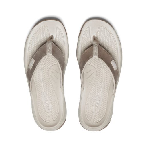 Women's Kona Leather Flip-Flop  |  Brindle/Silver Birch - Image 4