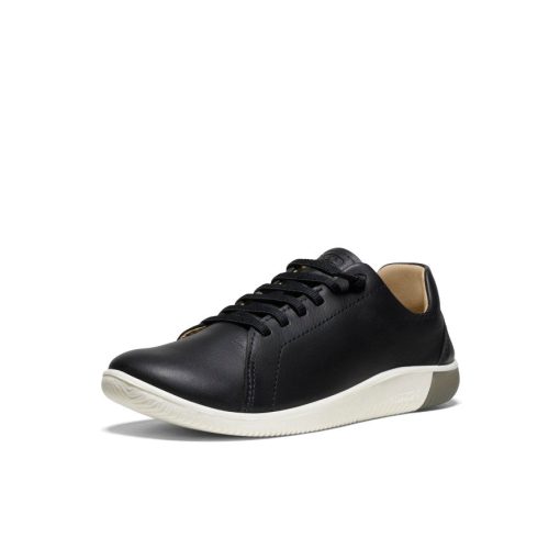 Women's KNX Leather Sneaker  |  Black/Star White - Image 3