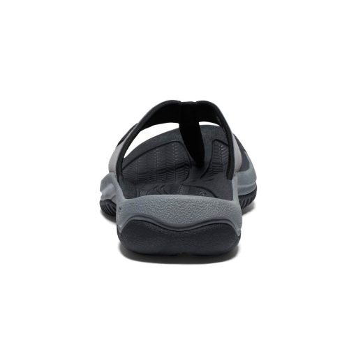 Men's Kona Leather Flip-Flop  |  Steel Grey/Black - Image 5