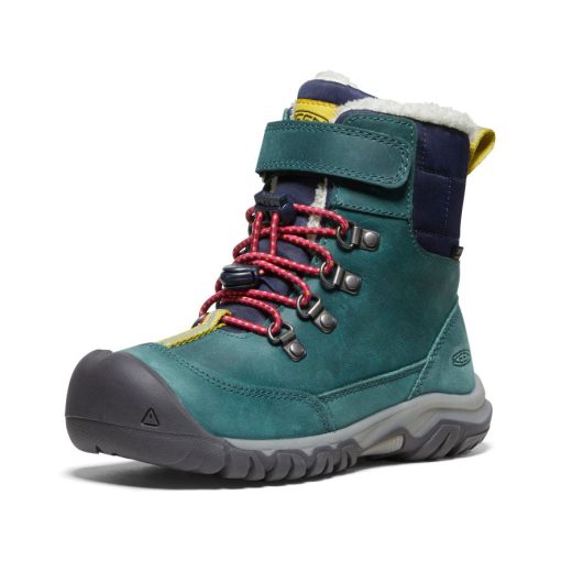 Little Kids' Kanibou Waterproof Winter Boot  |  Deep Lagoon/Jazzy - Image 3