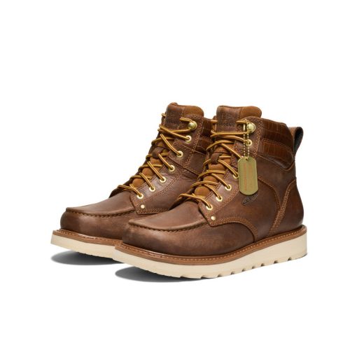 Men's Cincinnati 6 Boot (Soft Toe) x Noon Goons   |  Leather Brown/Off White - Image 2