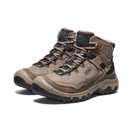 Women's Targhee IV Waterproof Hiking Boot  |  Brindle/Nostalgia Rose - Image 2