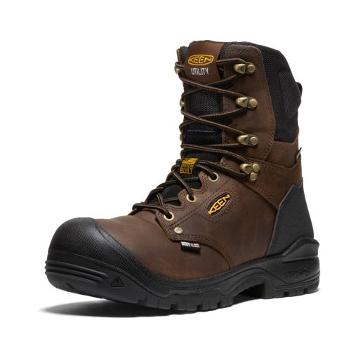 Men's Independence 8 Waterproof Boot (Soft Toe)  |  Dark Earth/Black - Image 3