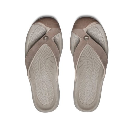 Men's Waimea Leather Flip-Flop  |  Brindle/Birch - Image 4