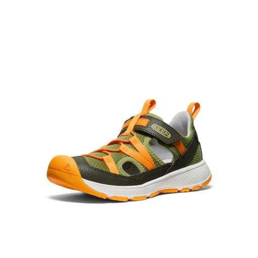 Big Kids' Motozoa Sandal  |  Forest Night/Bright Marigold - Image 2