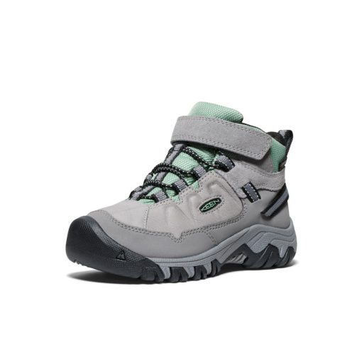 Little Kids' Targhee IV Waterproof Hiking Boot  |  Alloy/Granite Green - Image 3