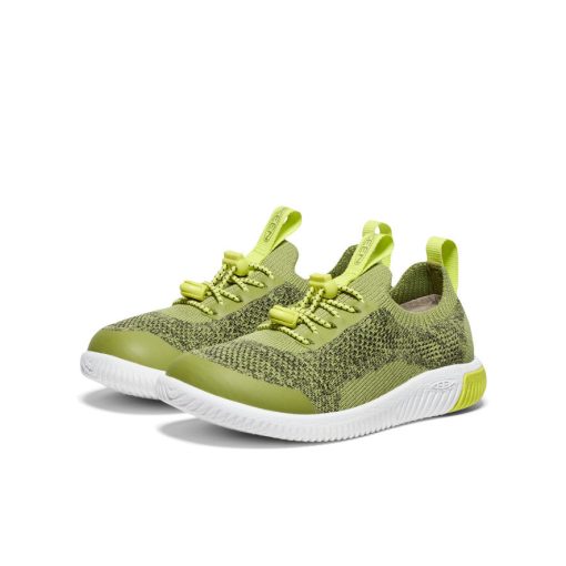 Little Kids' KNX Knit Sneaker  |  Iguana/Evening Primrose - Image 2