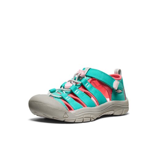 Big Kids' Newport H2  |  Bright Aqua/Giggle Pink - Image 2