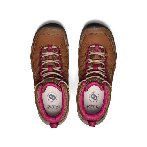 Women's Targhee IV Waterproof Hiking Boot  |  Bison/Beaujolais - Image 4